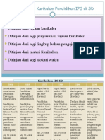 Karakteristik Kurikulum Pendidikan IPS di SD