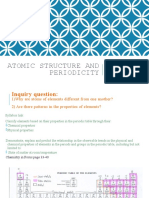 Atomic structure and Periodicity