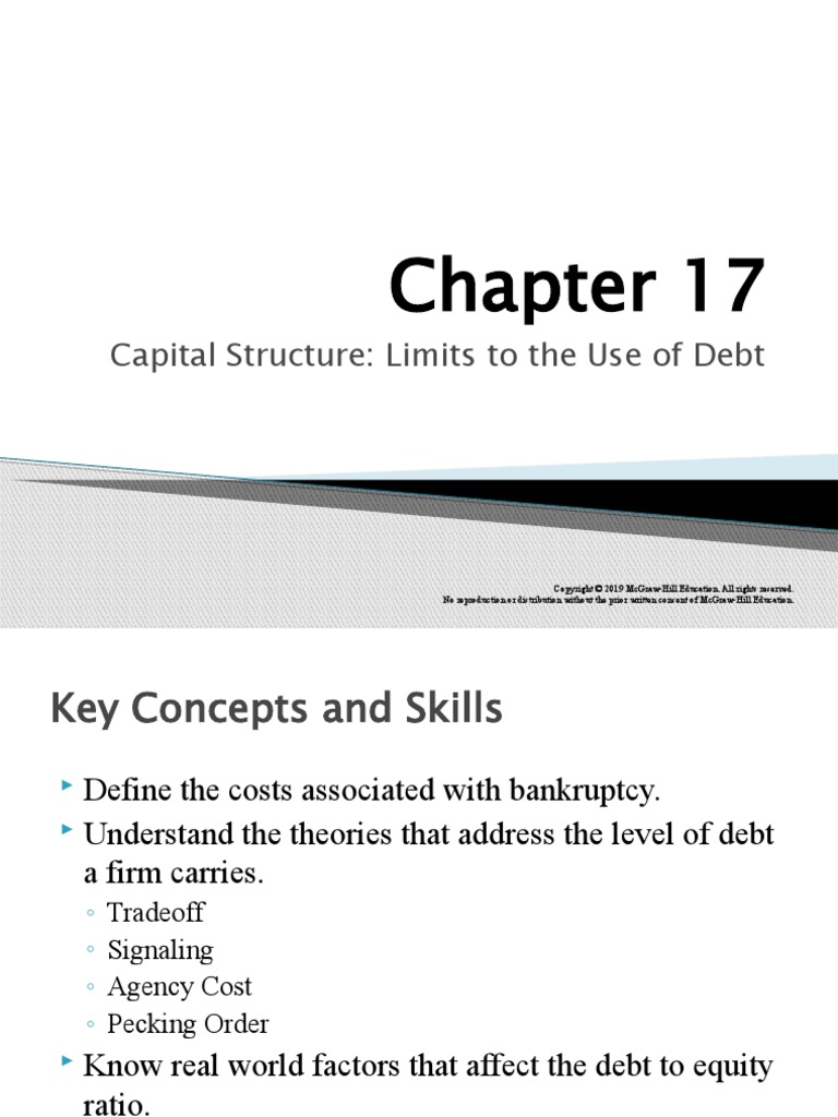 Capital Structure: Limits To The Use of Debt | PDF | Capital Structure ...