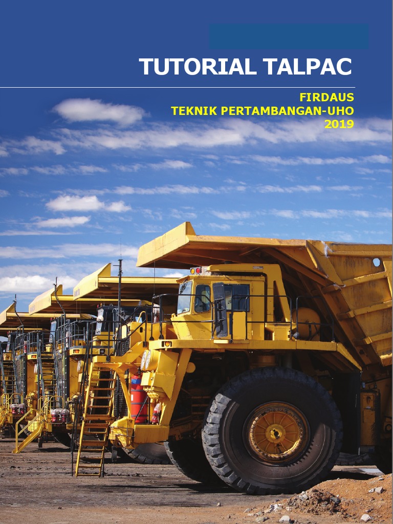 Tutorial Penggunaan Talpac untuk Pertambangan | PDF | Komputer ...