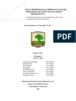 Makalah Kelompok 2 - Kelas 3A 2019 - Upaya Mencegah Dan Meminimalkan Risiko Dan Hazard Dalam Tahap Implementasi Dan Evaluasi Asuhan Keperawatan