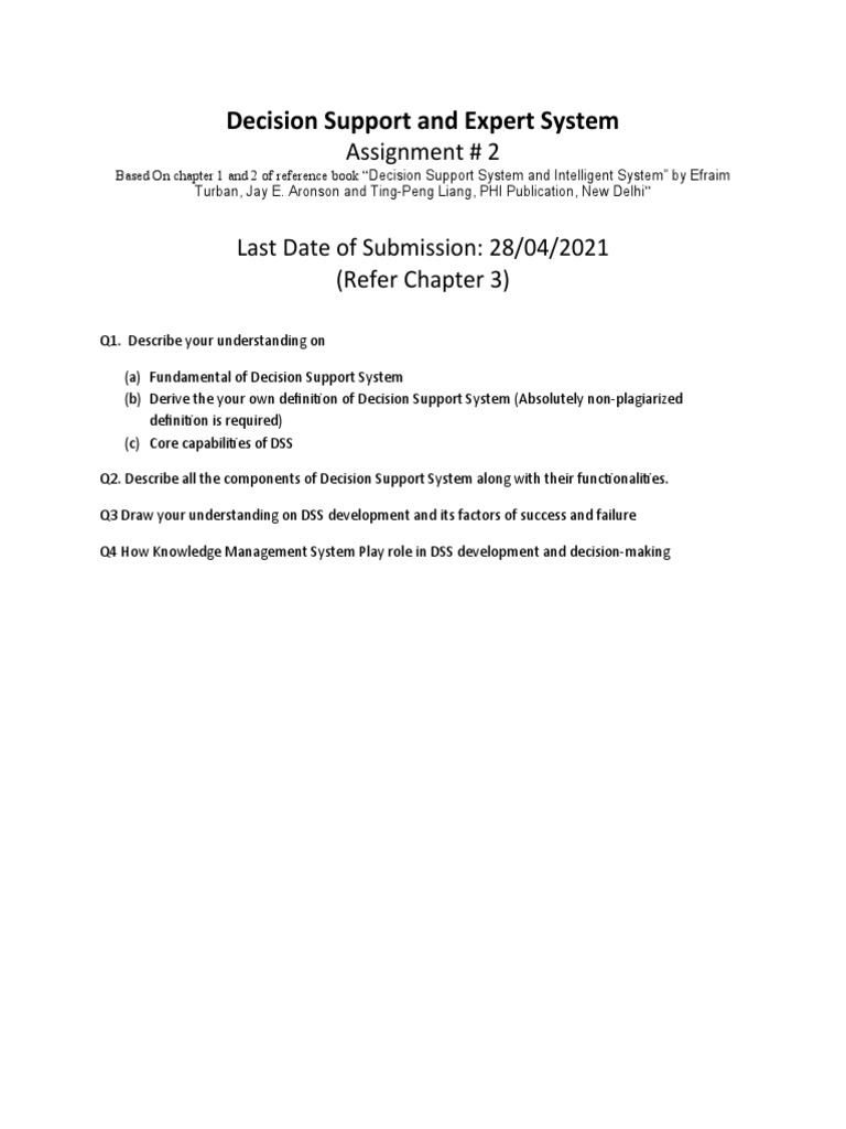 Understanding Decision Support Systems | PDF | Computers
