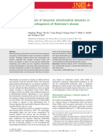 Abnormal mitochondrial dynamics in the pathogenesis of alzheimer's disease - Zhu et al