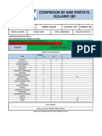 Compresor de Aire Portatil Sullair 185 201307300038