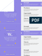 Without Animation SWOT Analysis Template by PowerPoint School