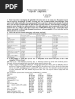 Working Capital Management - 1 Assignment 11: M Arbaz Khan 18u00254