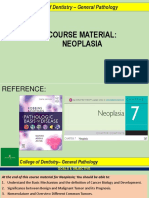 College of Dentistry - General Pathology: Course Material: Neoplasia