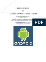 Android OS Presentation: Features & Architecture