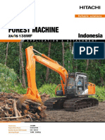 Efficient and durable Hitachi ZX138MF forestry machine