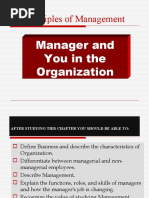 Principles of Management: Manager and You in The Organization