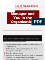 Principles of Management: Manager and You in The Organization