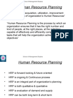 School of Management Studies guide to Human Resource Planning