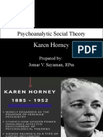 Psychoanalytic Social Theory: Karen Horney