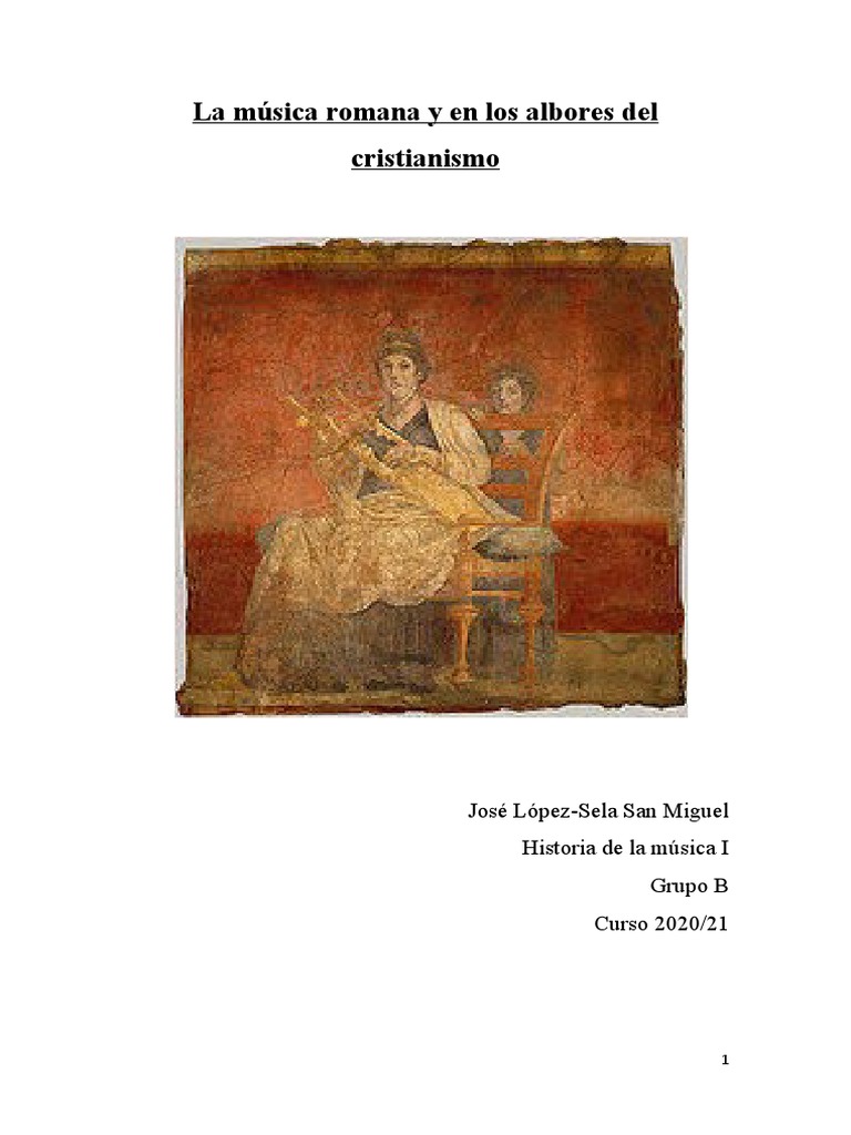 Música Romana y su Influencia Cristiana | PDF | Misa (liturgia) | Teatro