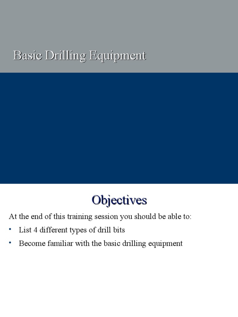 Essential Drilling Equipment Overview | PDF | Mechanical Engineering ...
