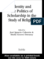 Cabezon and Daveney - Identity and The Politics of Scholarship