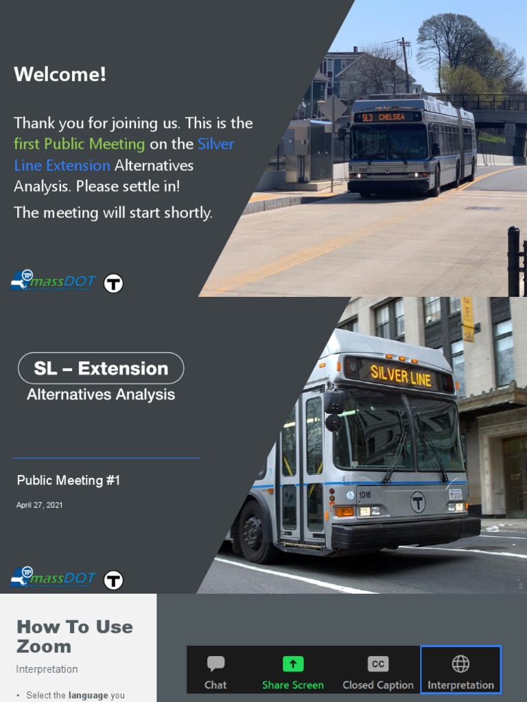 Silver Line Extension Alternatives Analysis Public Meeting #1 - April ...