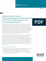 Dekarbonisierung Der Wärmeversorgung in Deutschland Bis 2050: Kostenvergleich Der Technologieoptionen