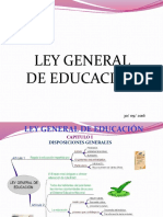 Ley General de Educacion Resumen Diapositivas