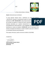 Carta Autorizacion Movilizacion