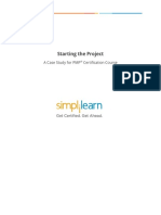 Starting The Project: A Case Study For PMP Certification Course