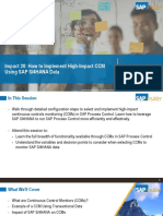 Impact 20: How To Implement High-Impact CCM Using SAP S/4HANA Data