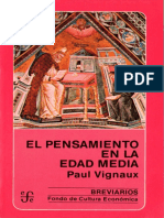 Paul Vignaux - El Pensamiento en La Edad Media