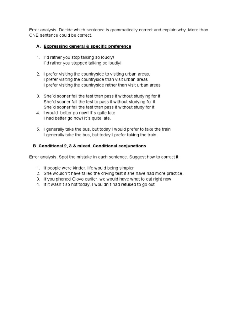 A. Expressing General & Specific Preference | PDF