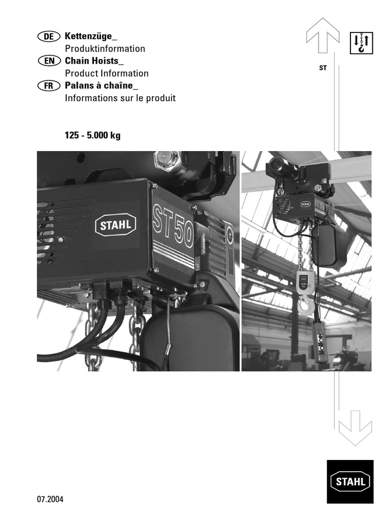 Palan à chaîne jusqu'à 5 000 kg  DC-Pro - Demag Cranes & Components