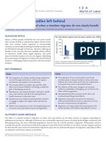 Migration and Families Left Behind - One Pager