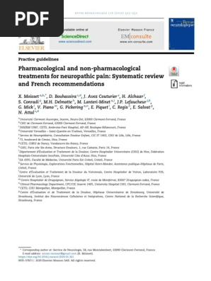 Pharmacological and Non-Pharmacological  PDF  Traitements 