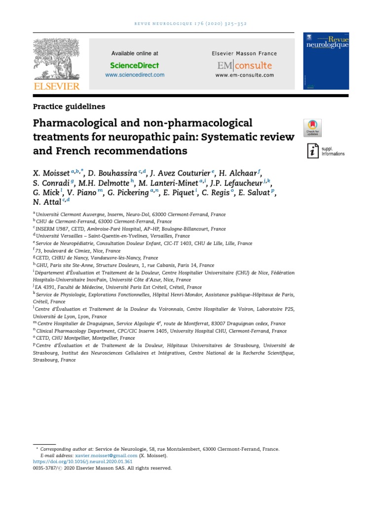 Pharmacological and Non-Pharmacological  PDF  Traitements 