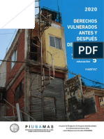 Derechos Vulnerados Antes y Después Del COVID-19. Hábitat Digno, Alimentación, Educación.
