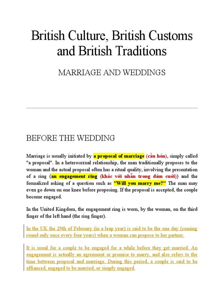British Culture, British Customs and British Traditions | PDF ...