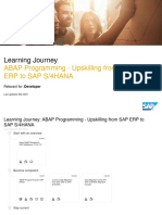 Learning Journey: ABAP Programming - Upskilling From SAP Erp To Sap S/4Hana