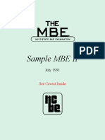 Sample Mbe II