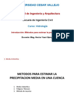 Precipitacion Media - Calculos y Metodos