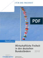 Wirtschafltiche Freiheit in Den Deutschen Bundesländern 2010, C. Fuest, R. Bertenrath, P. Welter