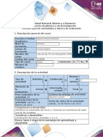 Guía de Actividades y Rúbrica de Evaluación - Paso 1 - Mapa Mental