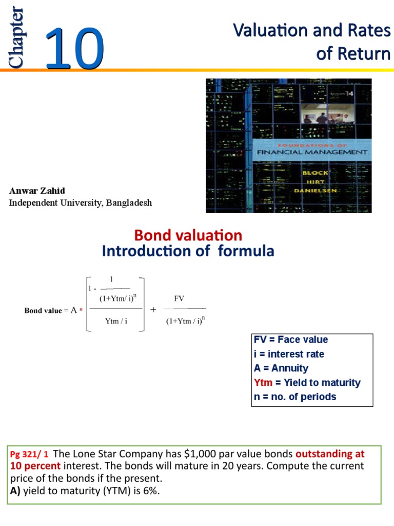 Bond Valuation and Yield Analysis | PDF | Bonds (Finance) | Yield (Finance)