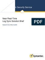 Web Security Service: Near Real-Time Log Sync Solution Brief