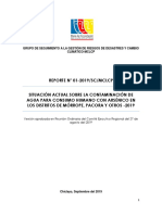 Reporte 01 2019 Sobre Contaminacion de Agua Morrope y Pacora Final