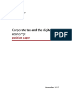 Corporate Tax and The Digital Economy:: Position Paper