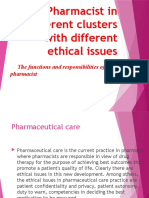 Pharmacist in Different Clusters With Different Ethical Issues