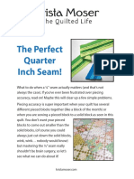 The Perfect Quarter Inch Seam!: Krista Moser