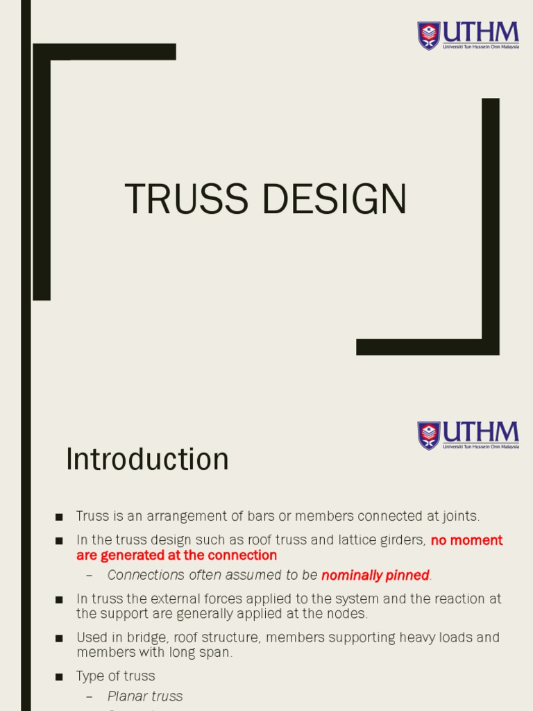 Truss Design Principles and Examples | PDF | Truss | Buckling