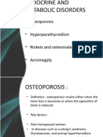 Endocrine and Metabolic Disorders