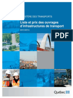 Liste Et Prix Des Ouvrages Des Infrastructures 2014