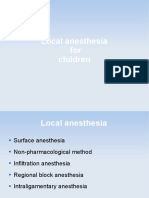 Local Anesthesia Techniques For Children