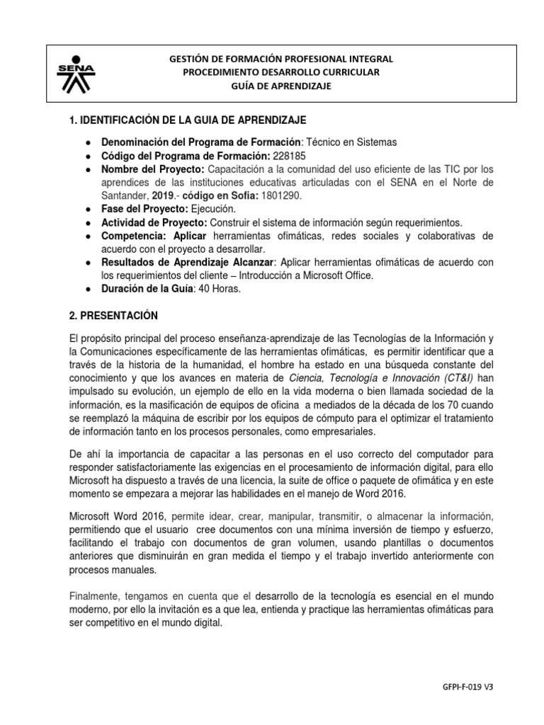 Guia Microsoft Office | PDF | Software propietario | Microsoft Office